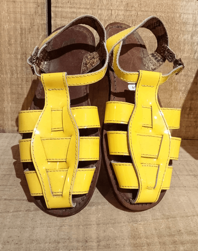 Sandales Pittos jaunes - taille 36