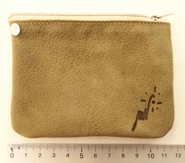 Porte-monnaie en cuir - vert