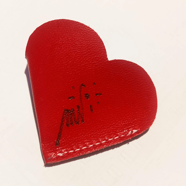 Marque-page Coeur Rouge