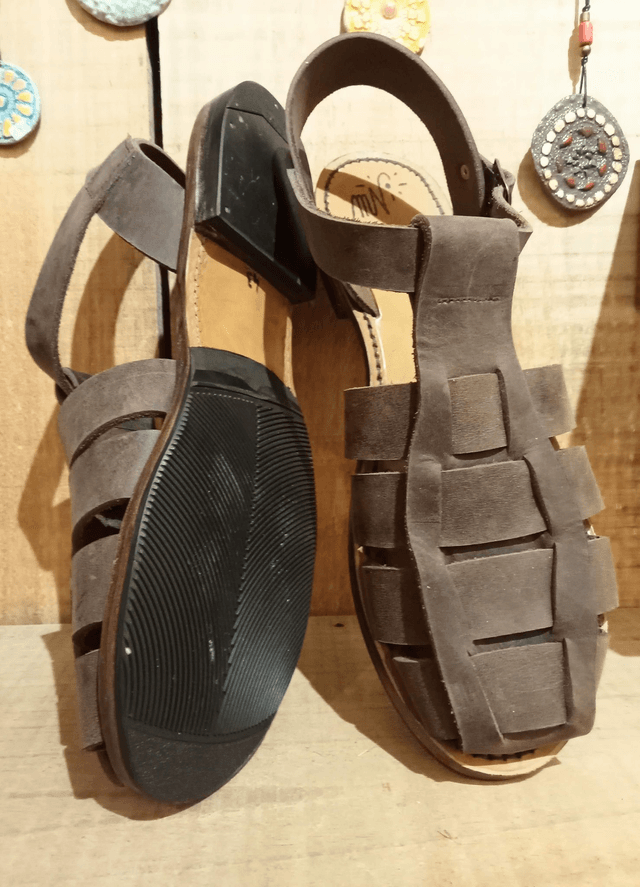 Sandales Pittos marrons - Pour homme - Tailles43