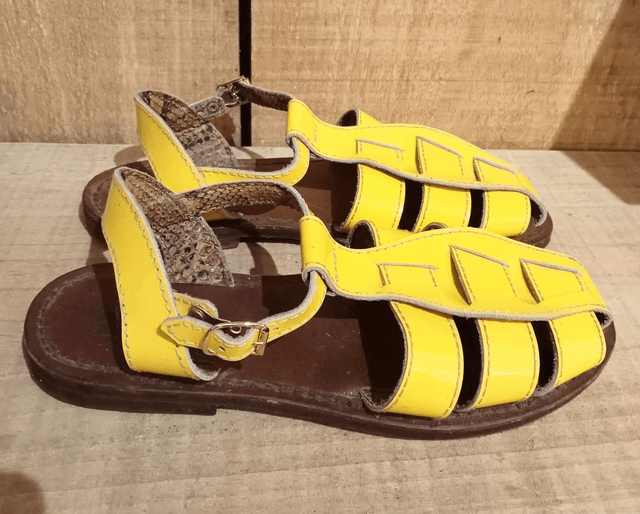 Sandales Pittos jaunes - taille 36