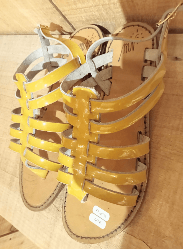 Sandales Yukka jaunes - taille 38